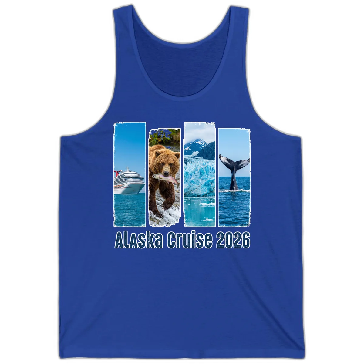Alaska Cruise 2026 Adventure Panels Tank Top in True Royal