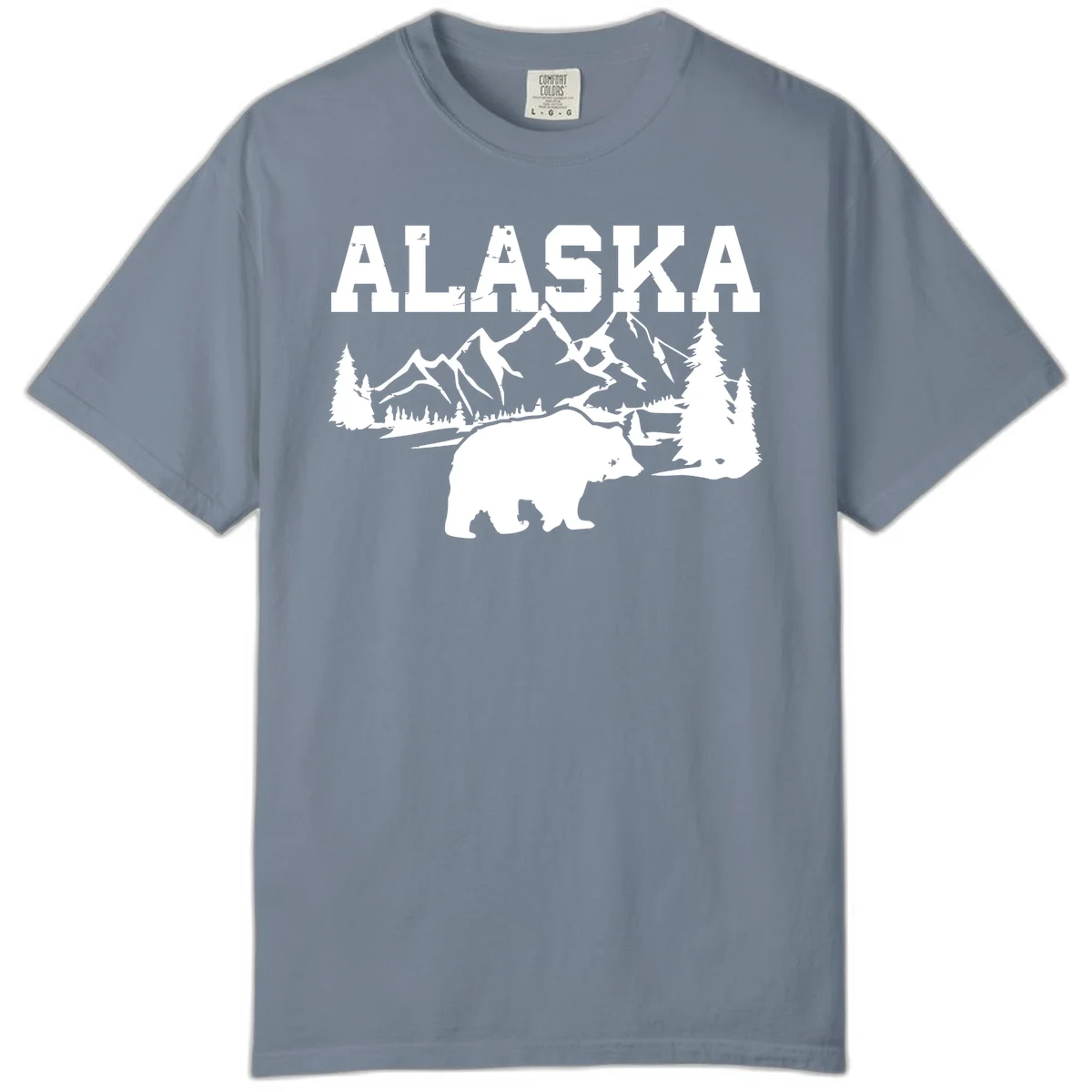 Alaska Bear Mountain Wilderness Cruise Comfort Color in Blue Jean