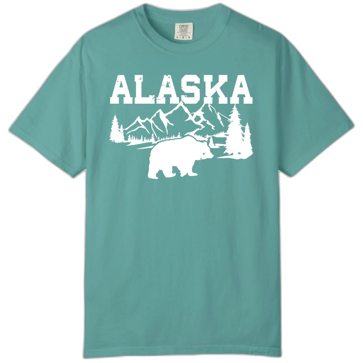Alaska Bear Mountain Wilderness Cruise Comfort Color in Seafoam