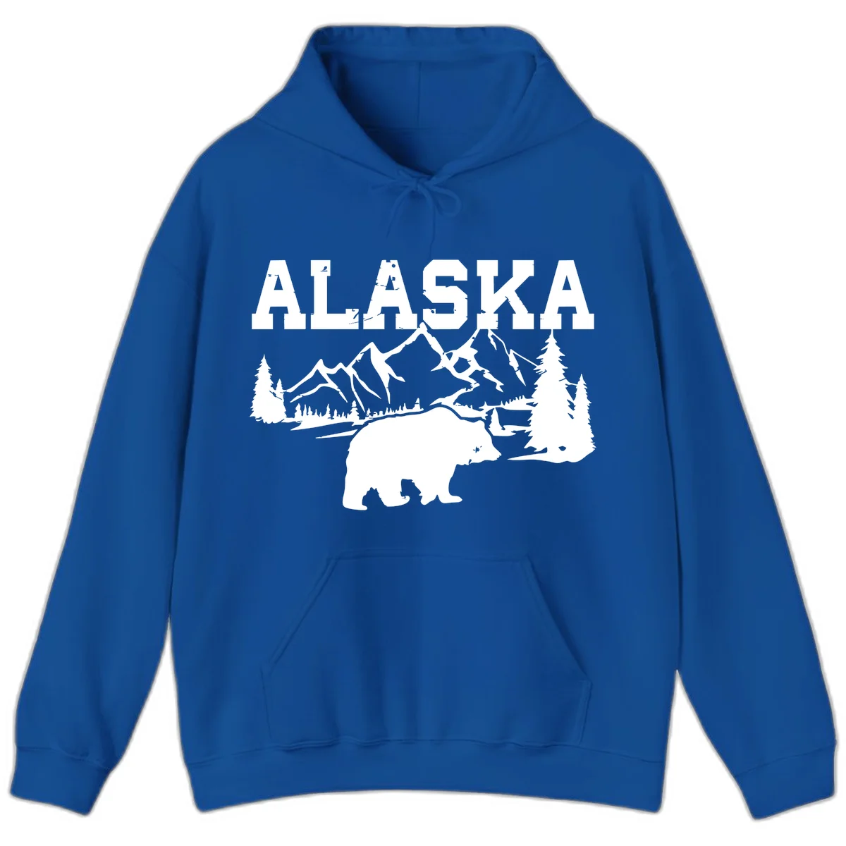 Alaska Bear Mountain Wilderness Cruise Hoodie in Royal