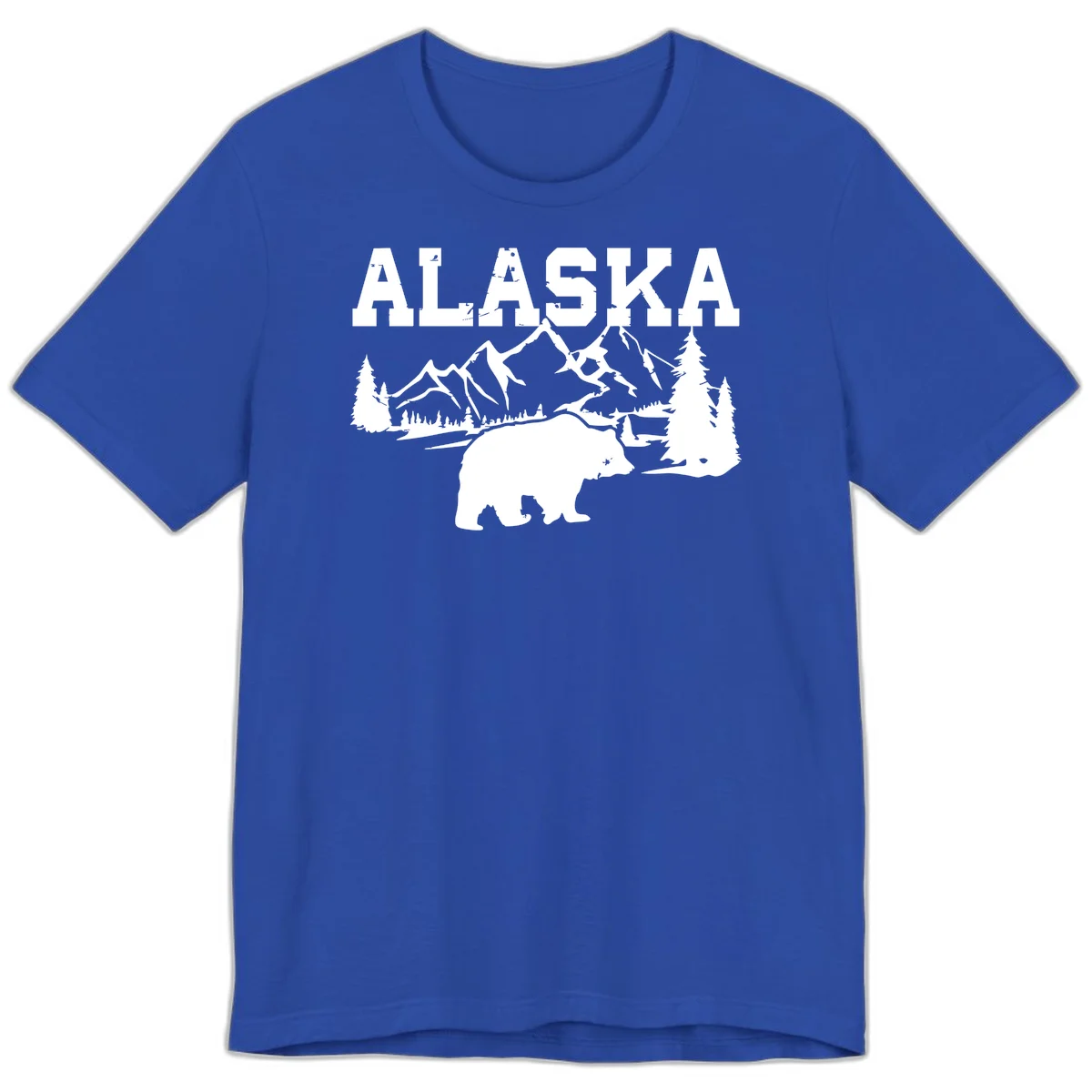 Alaska Bear Mountain Wilderness Cruise Premium Tee in True Royal