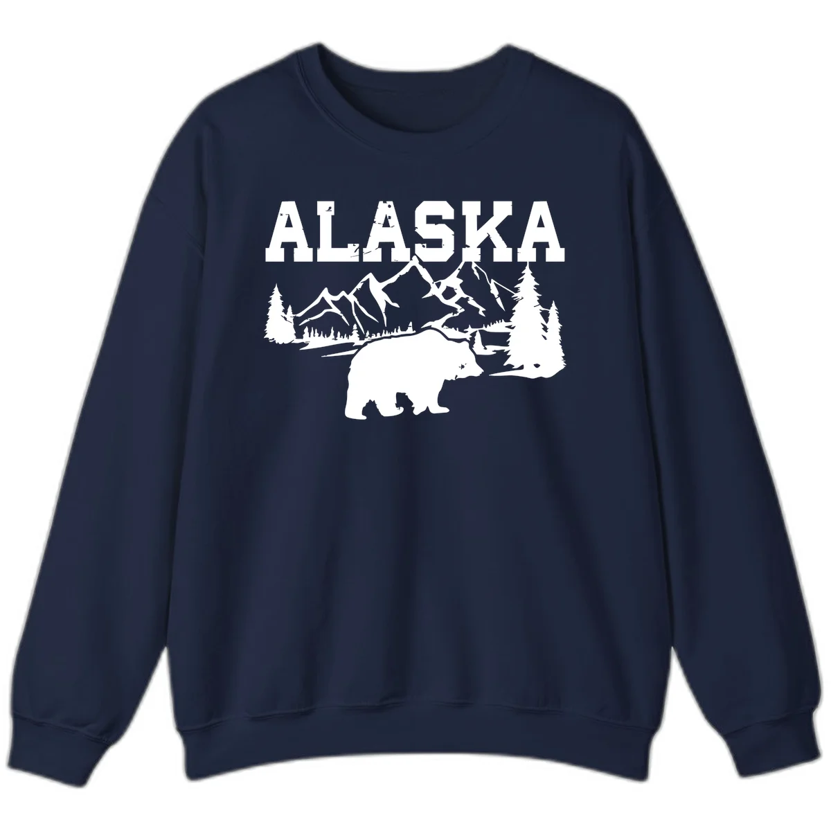 Alaska Bear Mountain Wilderness Cruise Sweatshirt in Navy