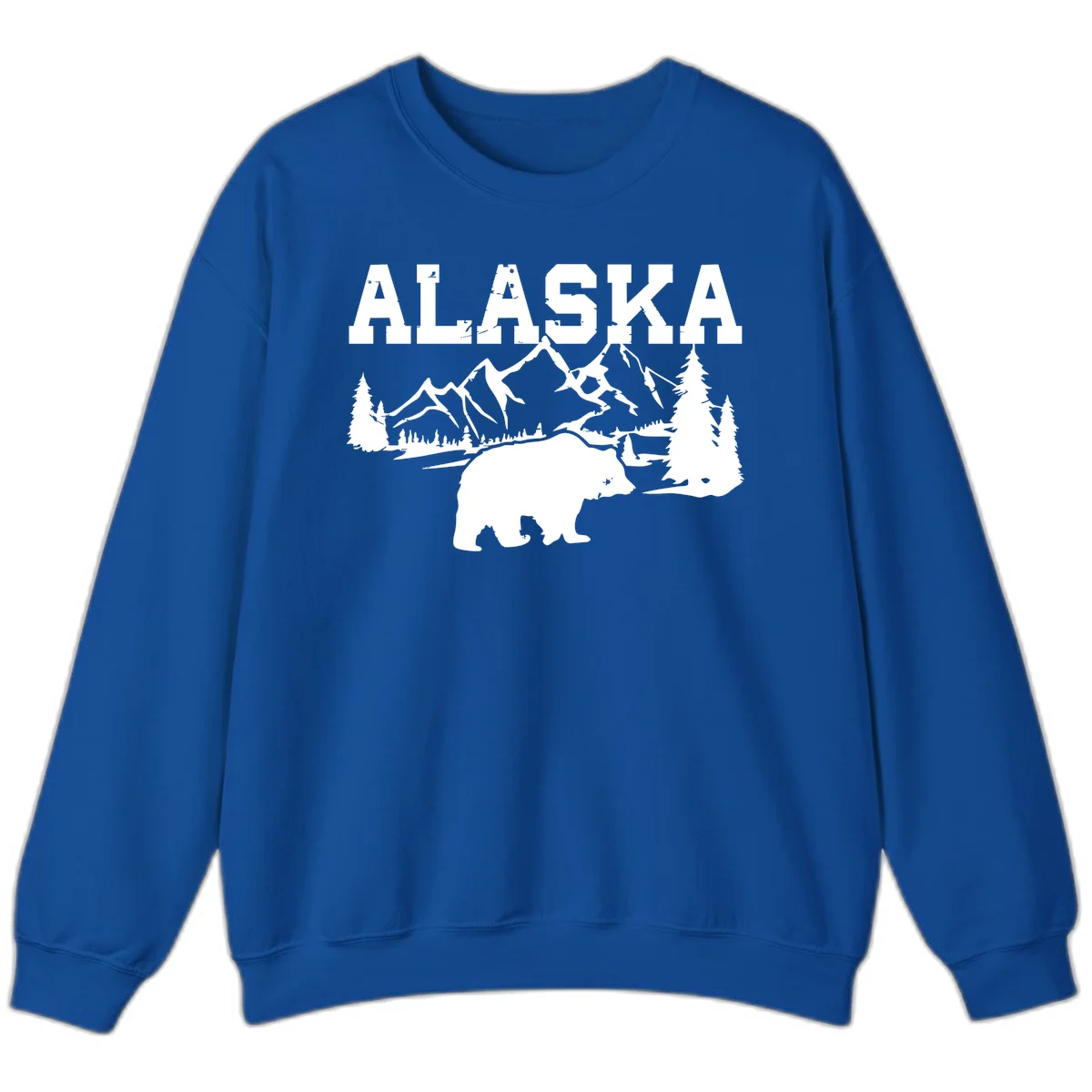 Alaska Bear Mountain Wilderness Cruise Sweatshirt in Royal