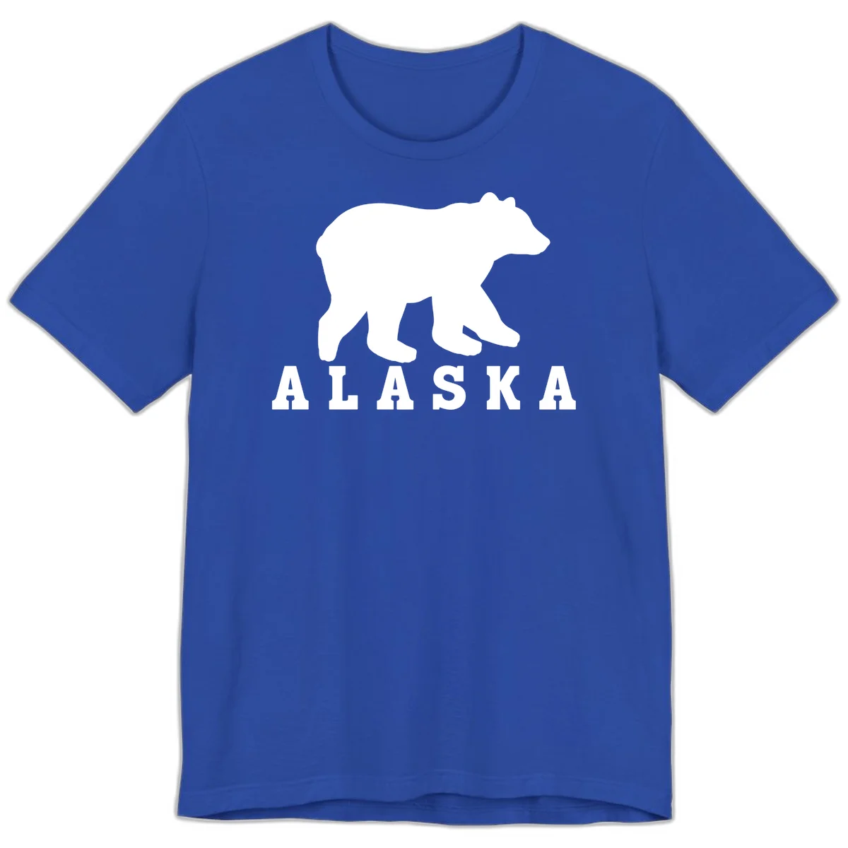 Alaska Bear Silhouette Premium T-Shirt in True Royal