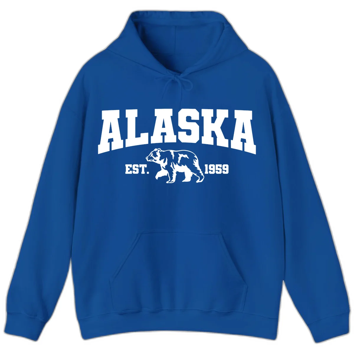 Alaska Bear Est. 1959 Hoodie in Royal
