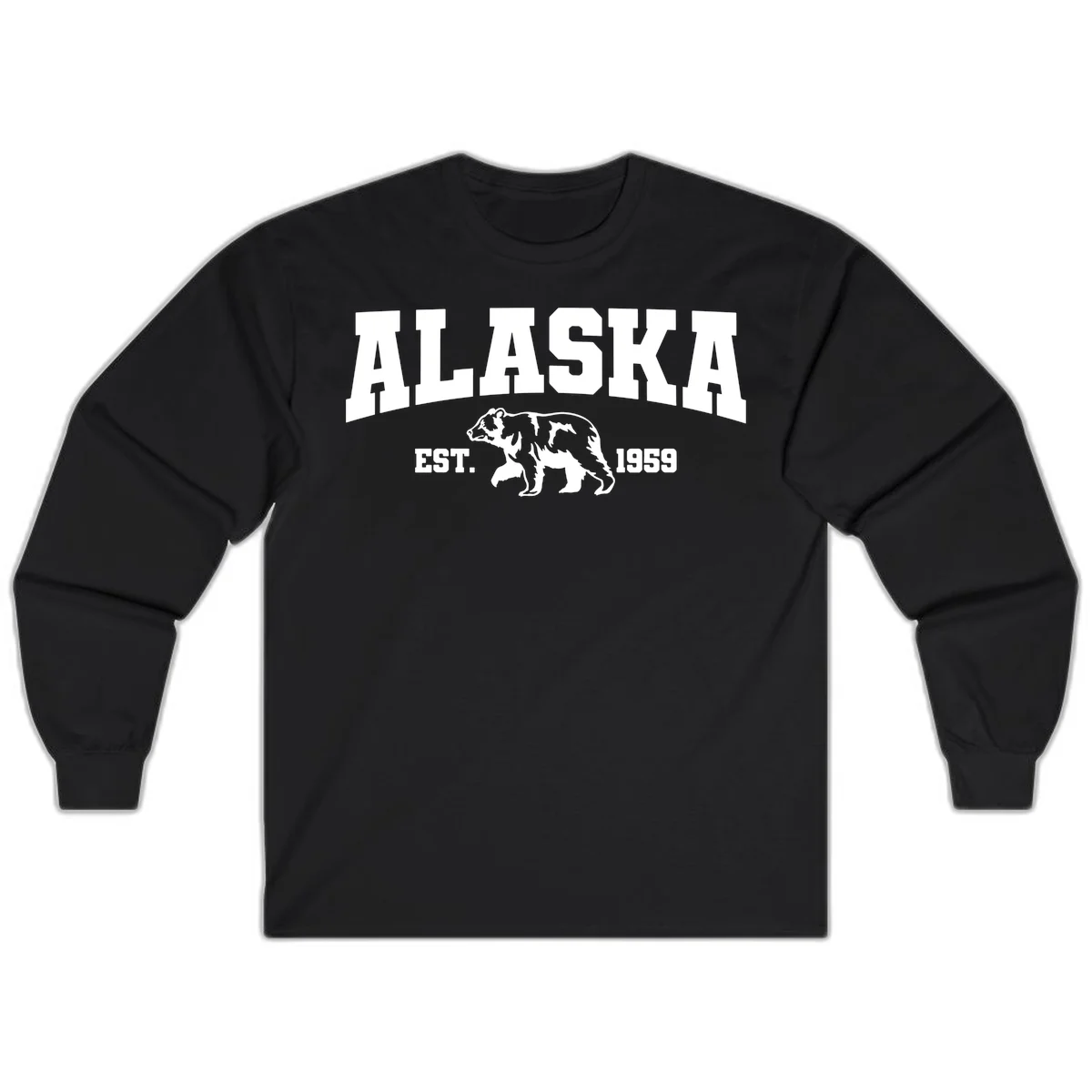 Alaska Bear Est. 1959 Long Sleeve in Black