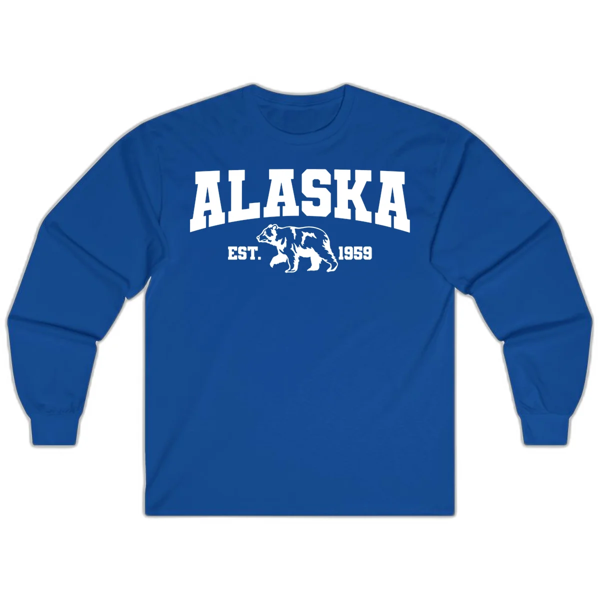 Alaska Bear Est. 1959 Long Sleeve in Royal