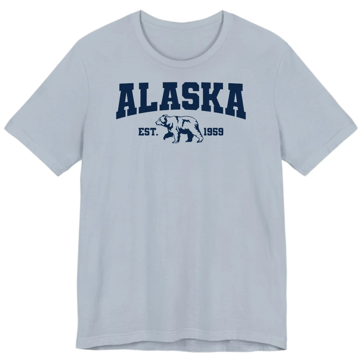Alaska Bear Est. 1959 Premium Tee in Light Blue