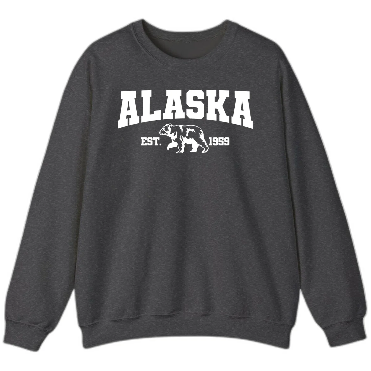 Alaska Bear Est. 1959 Sweatshirt in Dark Heather