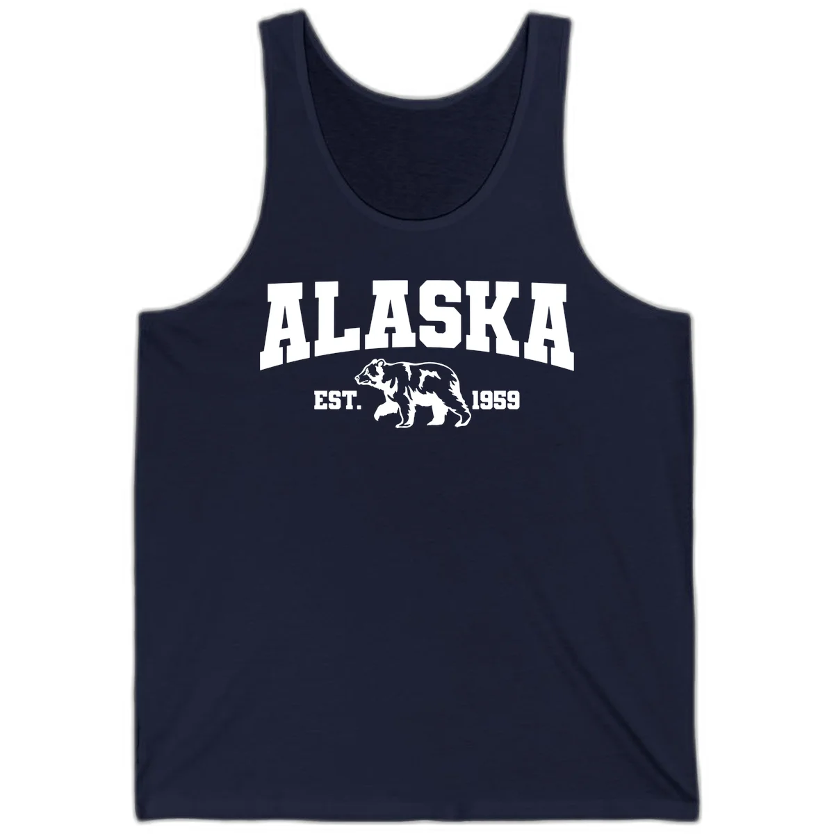 Alaska Bear Est. 1959 Tank in Navy