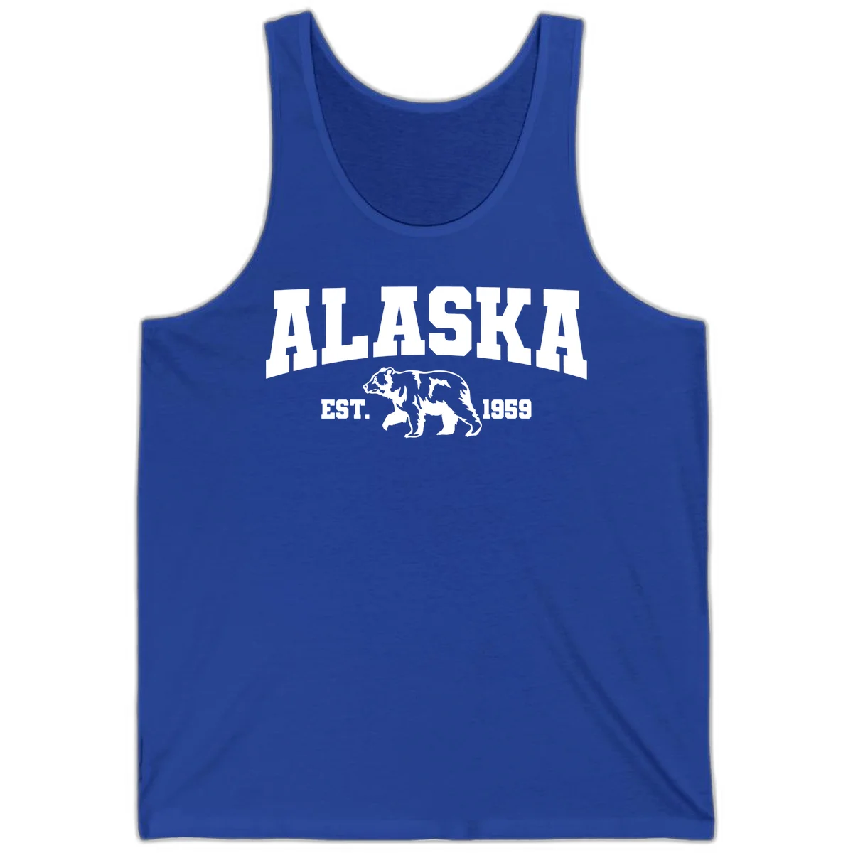 Alaska Bear Est. 1959 Tank in True Royal