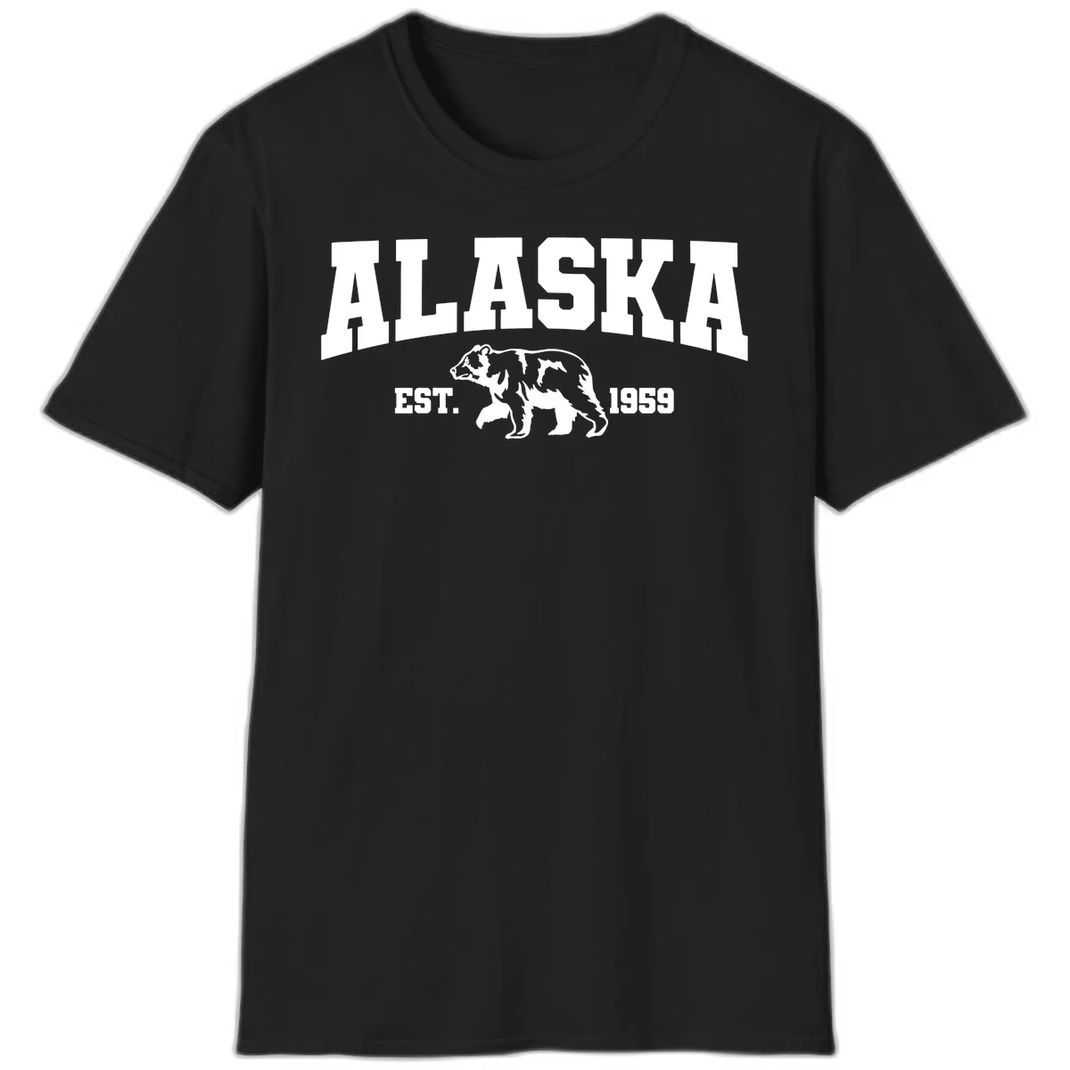 Alaska Bear Est. 1959 T-Shirt in Black