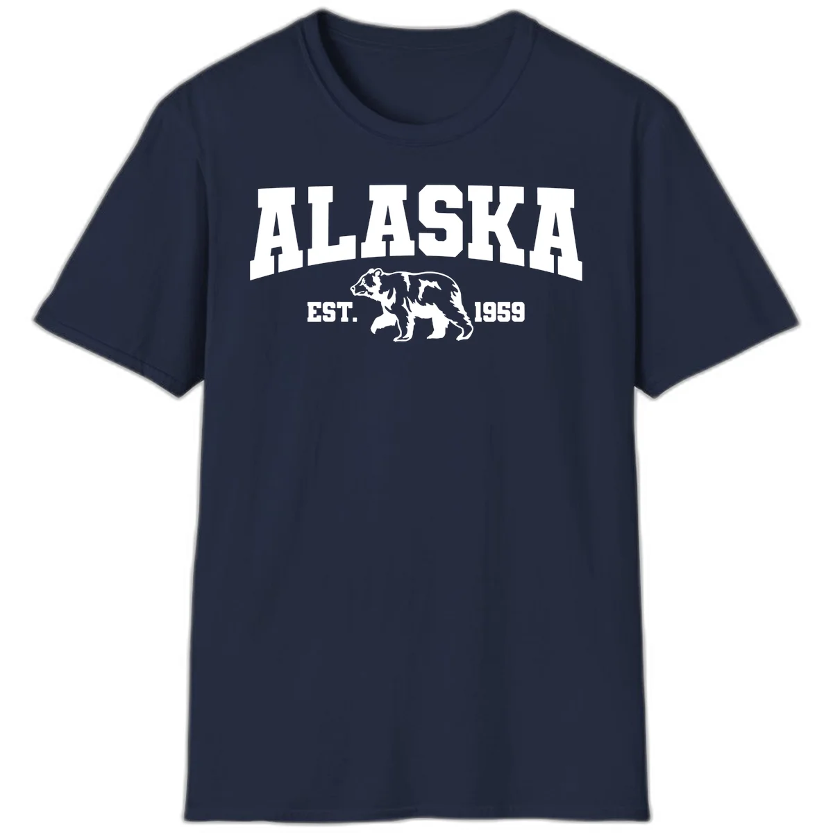 Alaska Bear Est. 1959 T-Shirt in Navy