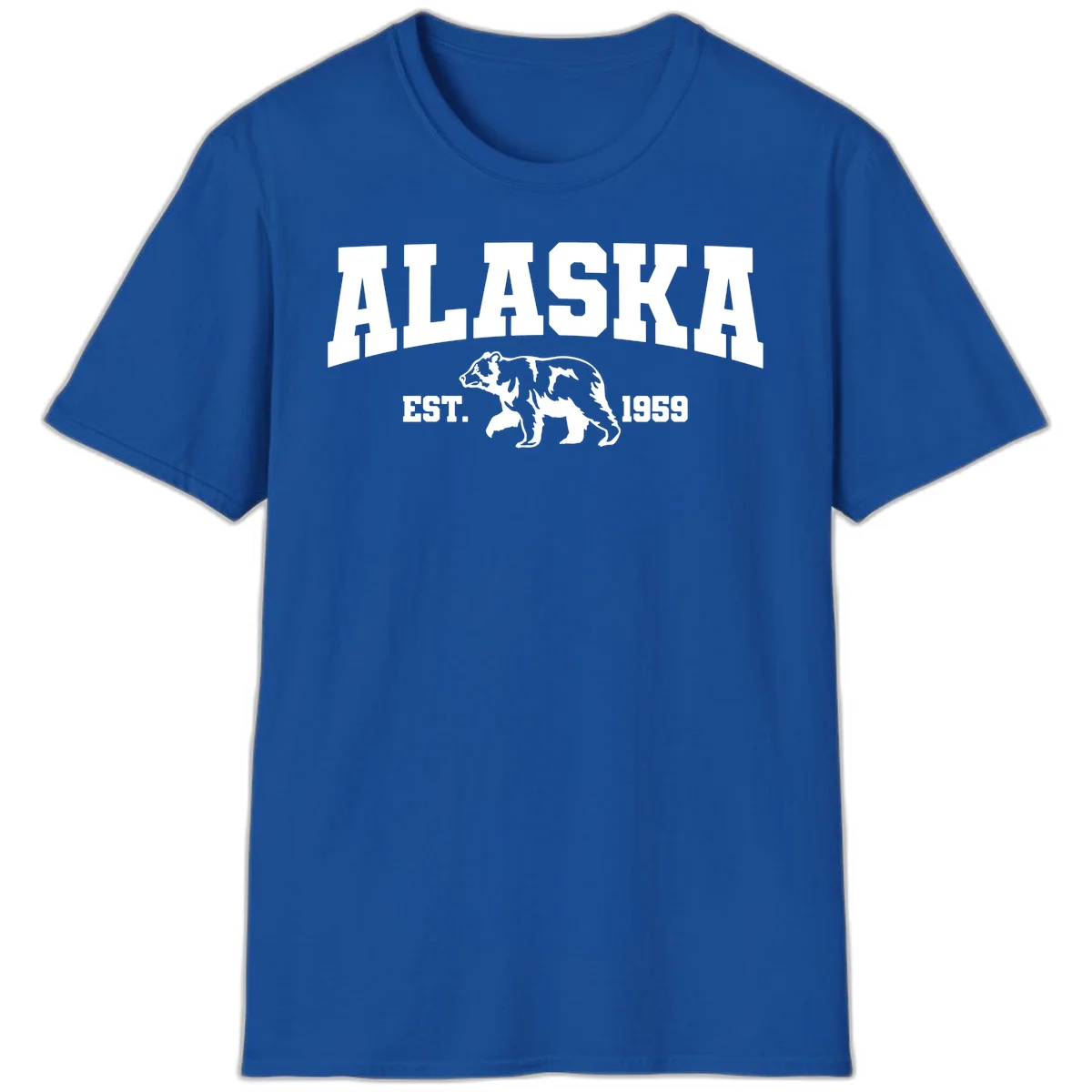 Alaska Bear Est. 1959 T-Shirt in Royal