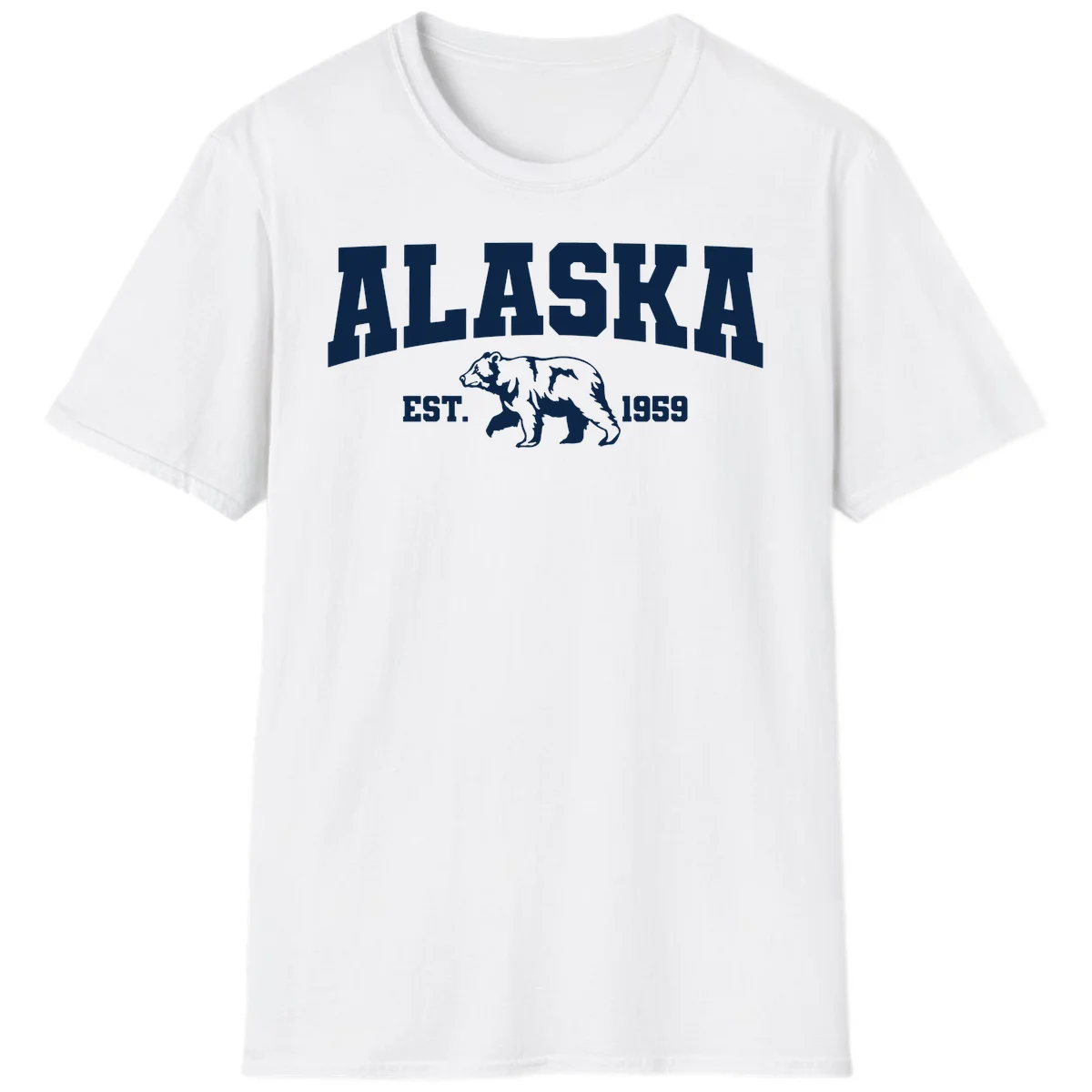 Alaska Bear Est. 1959 T-Shirt in White