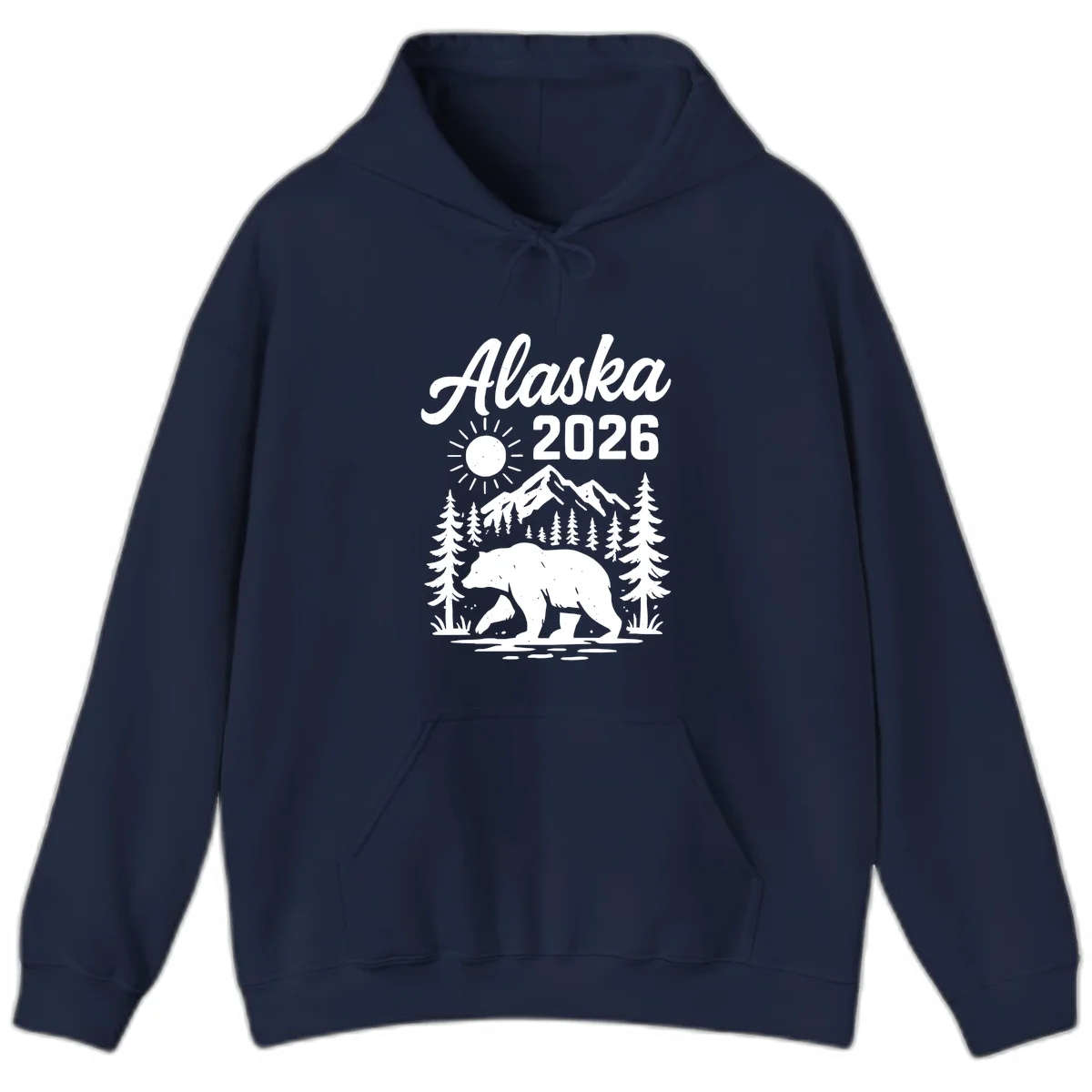 Alaska 2026 Bear Mountain Wilderness Hoodie in Navy