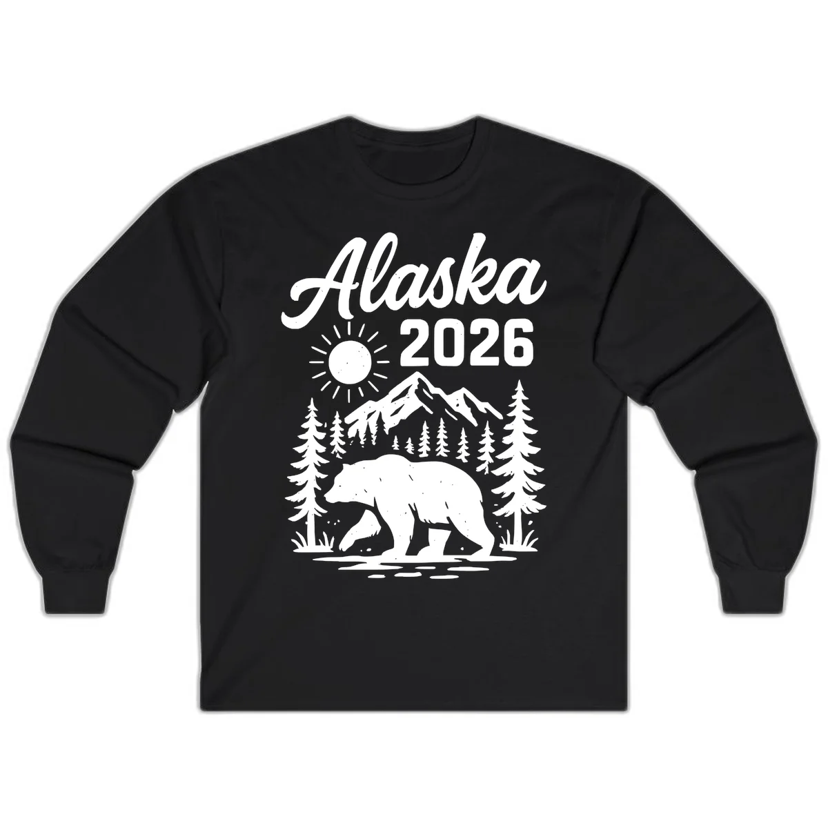 Alaska 2026 Bear Mountain Wilderness Long Sleeve in Black