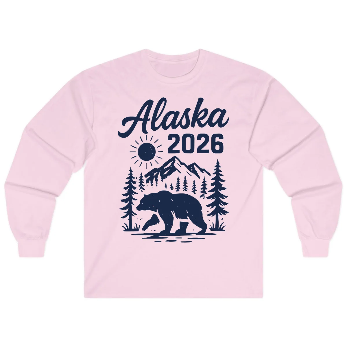 Alaska 2026 Bear Mountain Wilderness Long Sleeve in Light Pink