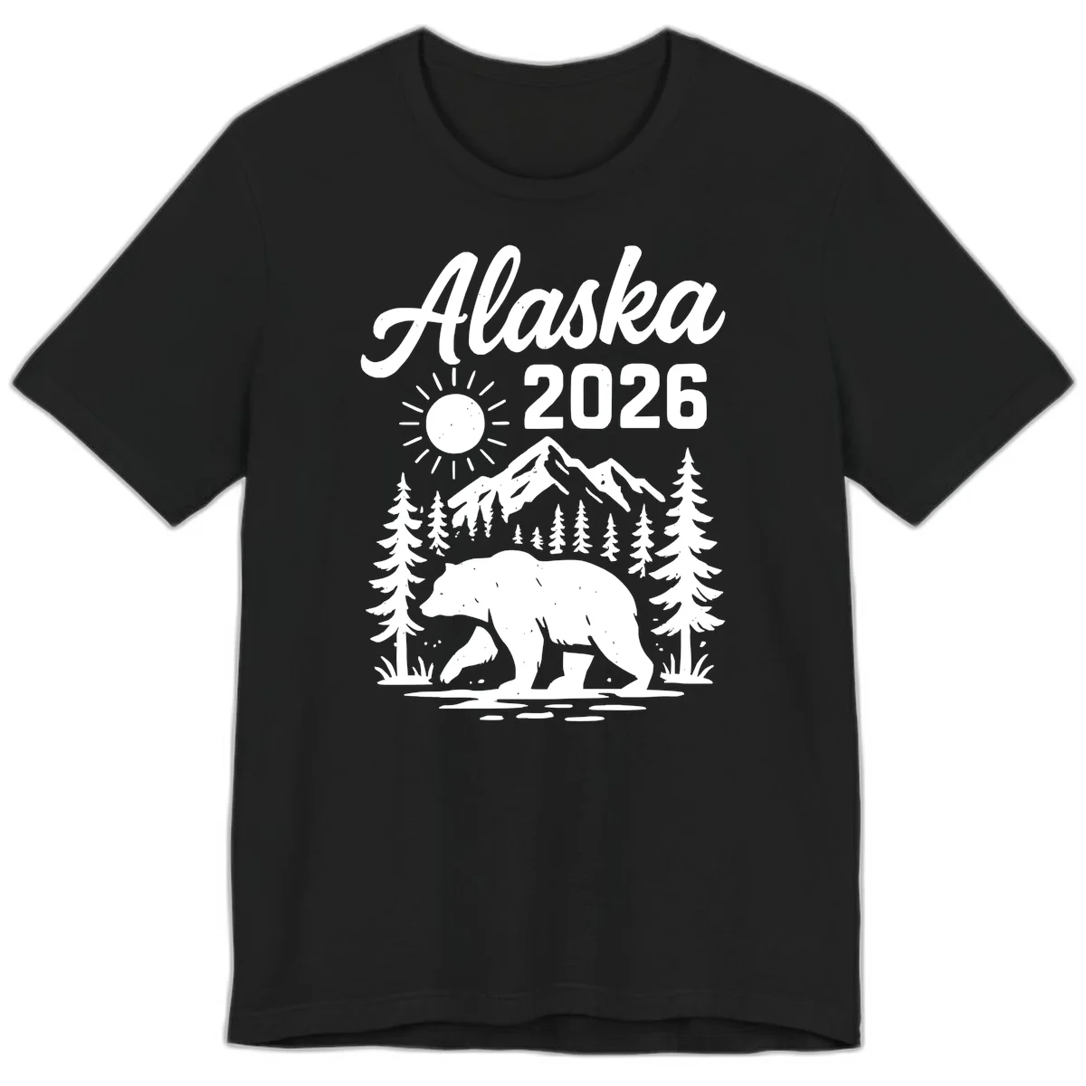 Alaska 2026 Bear Mountain Wilderness Premium Tee in Black