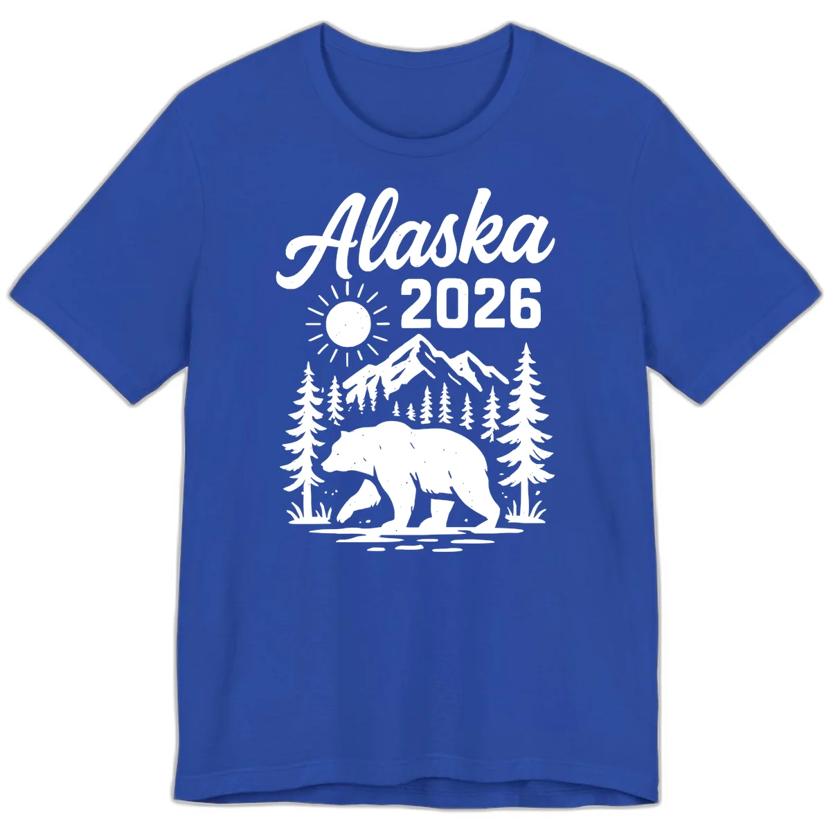 Alaska 2026 Bear Mountain Wilderness Premium Tee in True Royal
