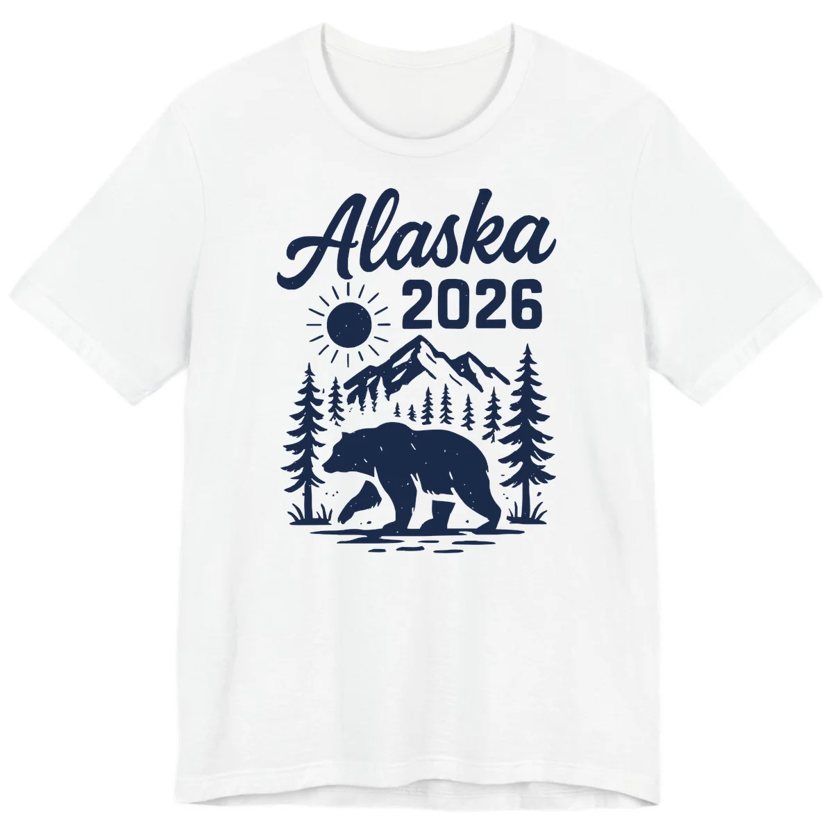 Alaska 2026 Bear Mountain Wilderness Premium Tee in White