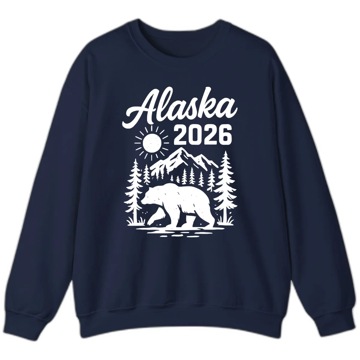 Alaska 2026 Bear Mountain Wilderness Sweatshirt in Navy