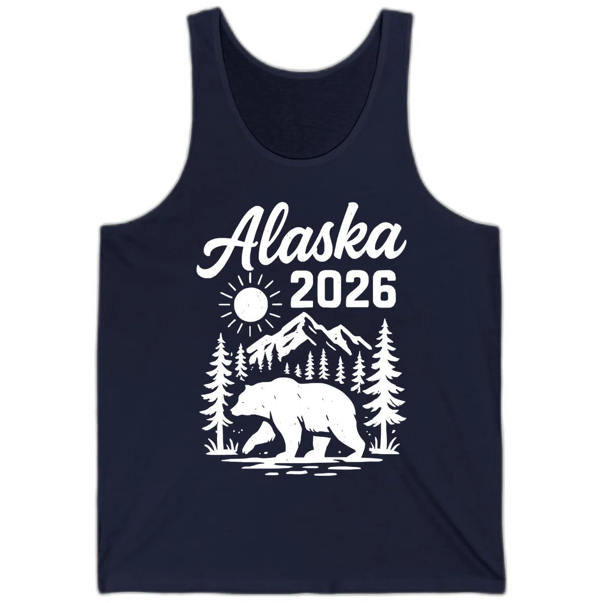 Alaska 2026 Bear Mountain Wilderness Tank in Navy