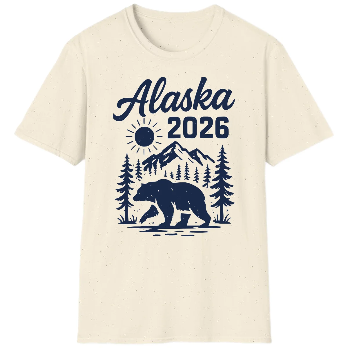 Alaska 2026 Bear Mountain Wilderness T-Shirt in Natural