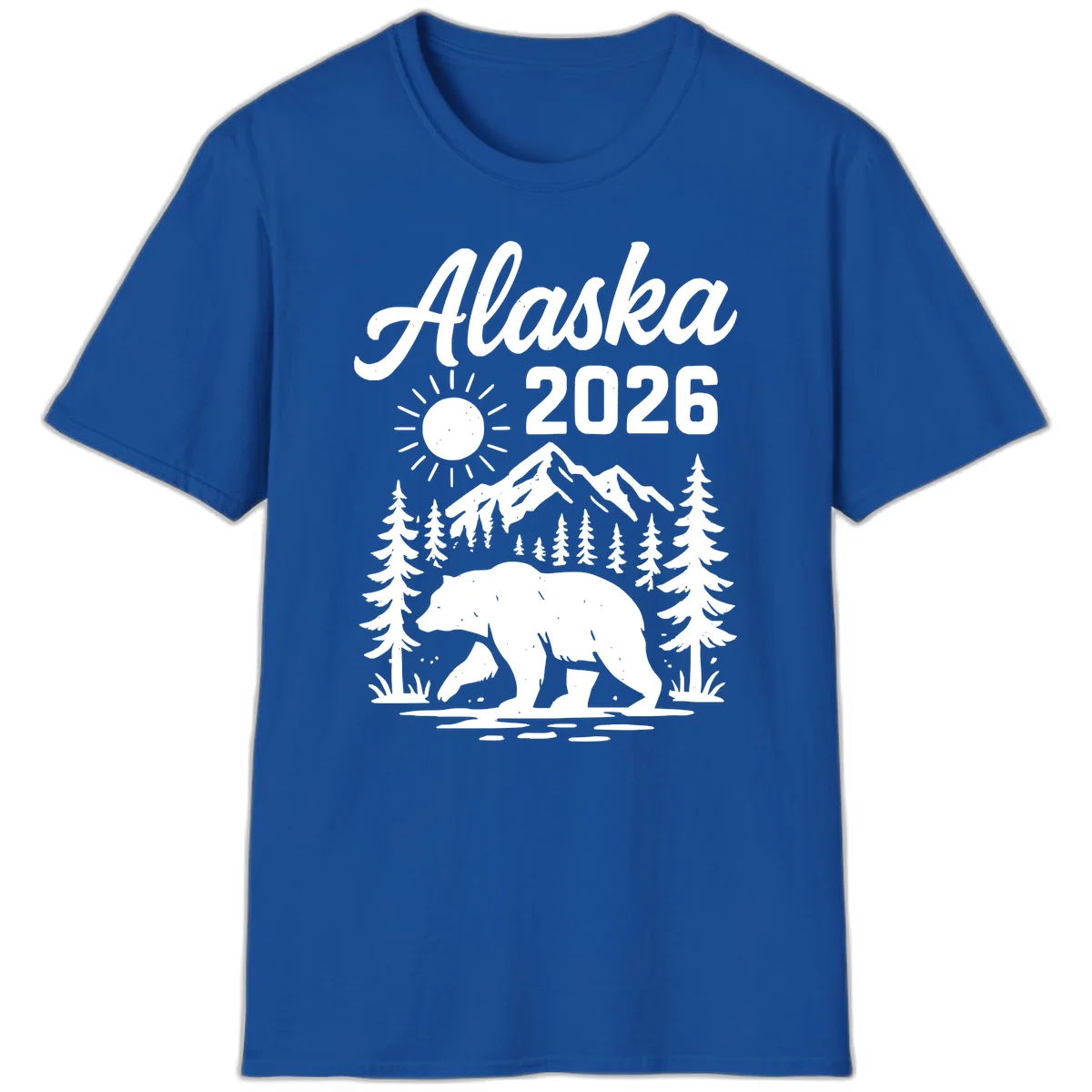 Alaska 2026 Bear Mountain Wilderness T-Shirt in Royal