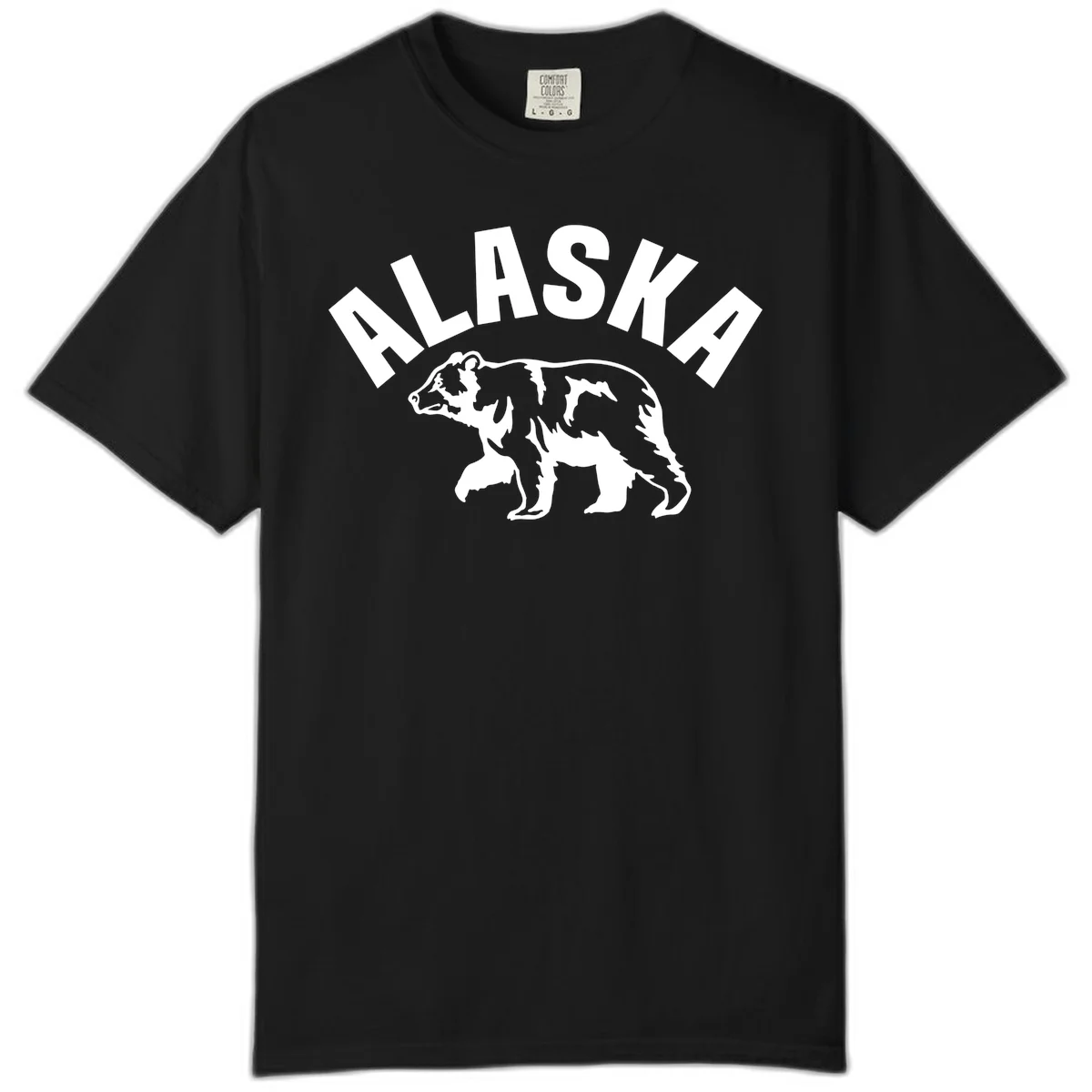Alaska Bear Wildlife Cruise Comfort Color in Black