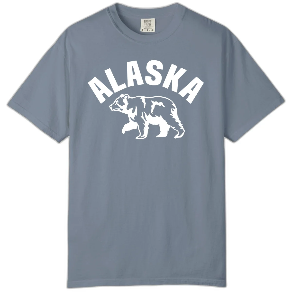 Alaska Bear Wildlife Cruise Comfort Color in Blue Jean