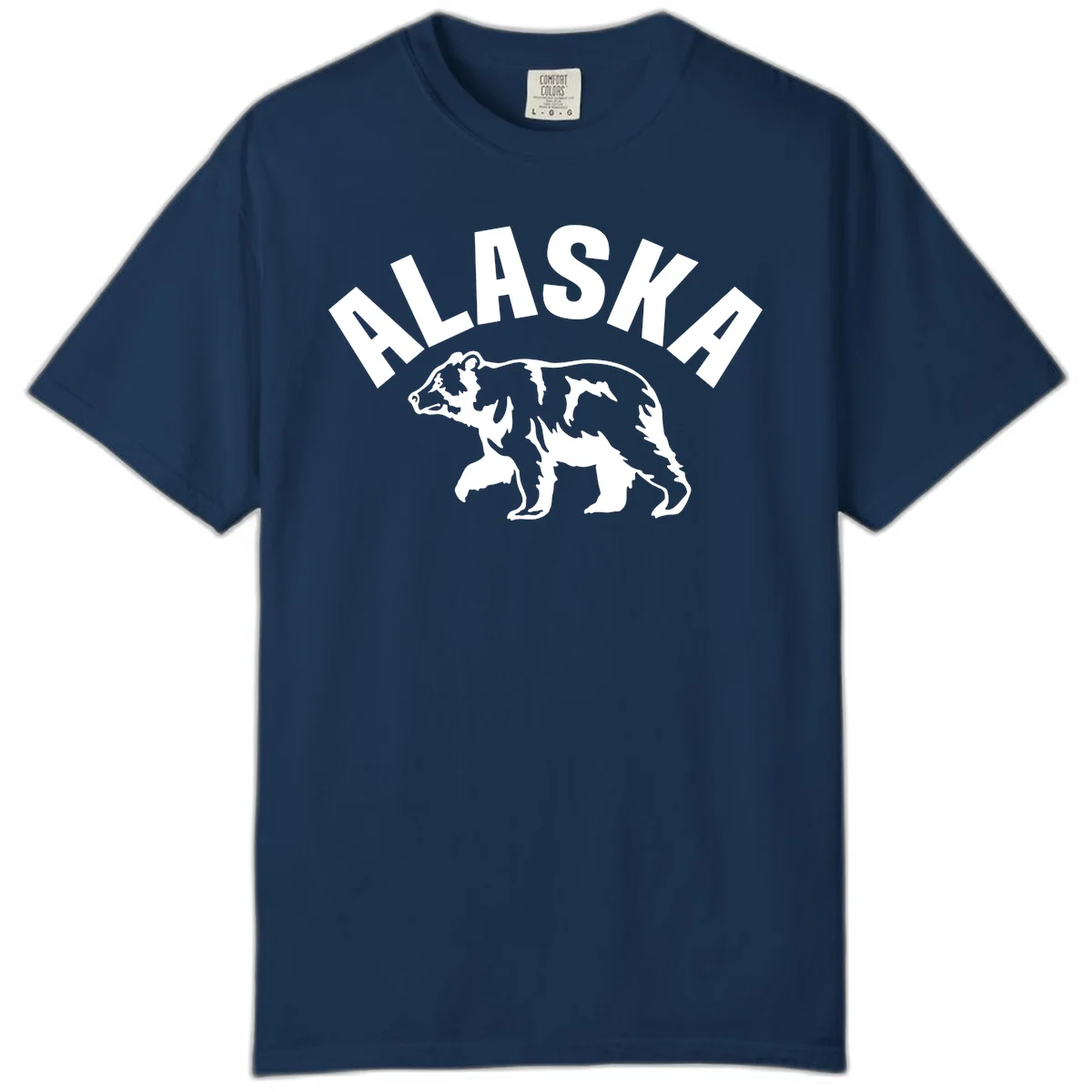 Alaska Bear Wildlife Cruise Comfort Color in Navy