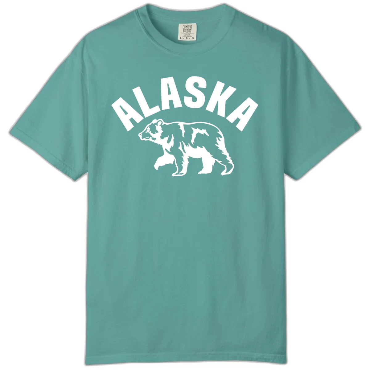 Alaska Bear Wildlife Cruise Comfort Color in Seafoam