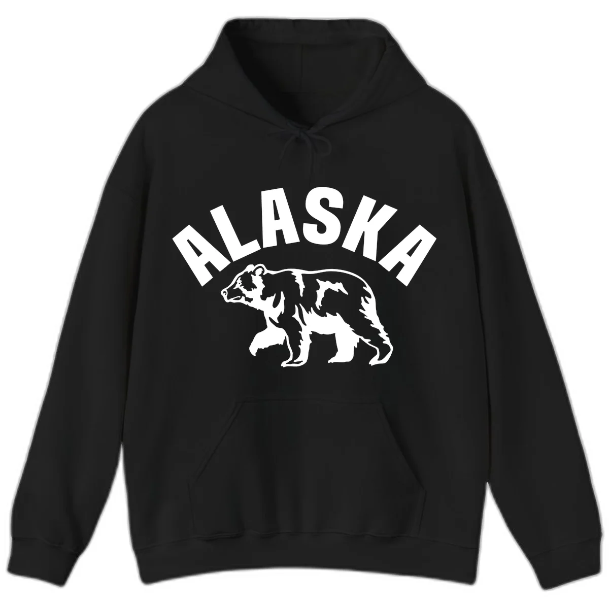 Alaska Bear Wildlife Cruise Hoodie in Black