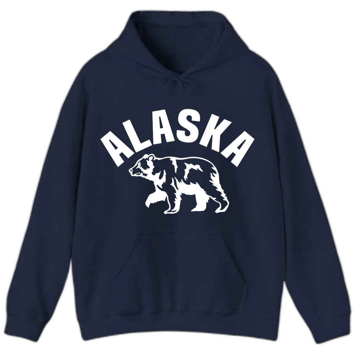 Alaska Bear Wildlife Cruise Hoodie in Navy