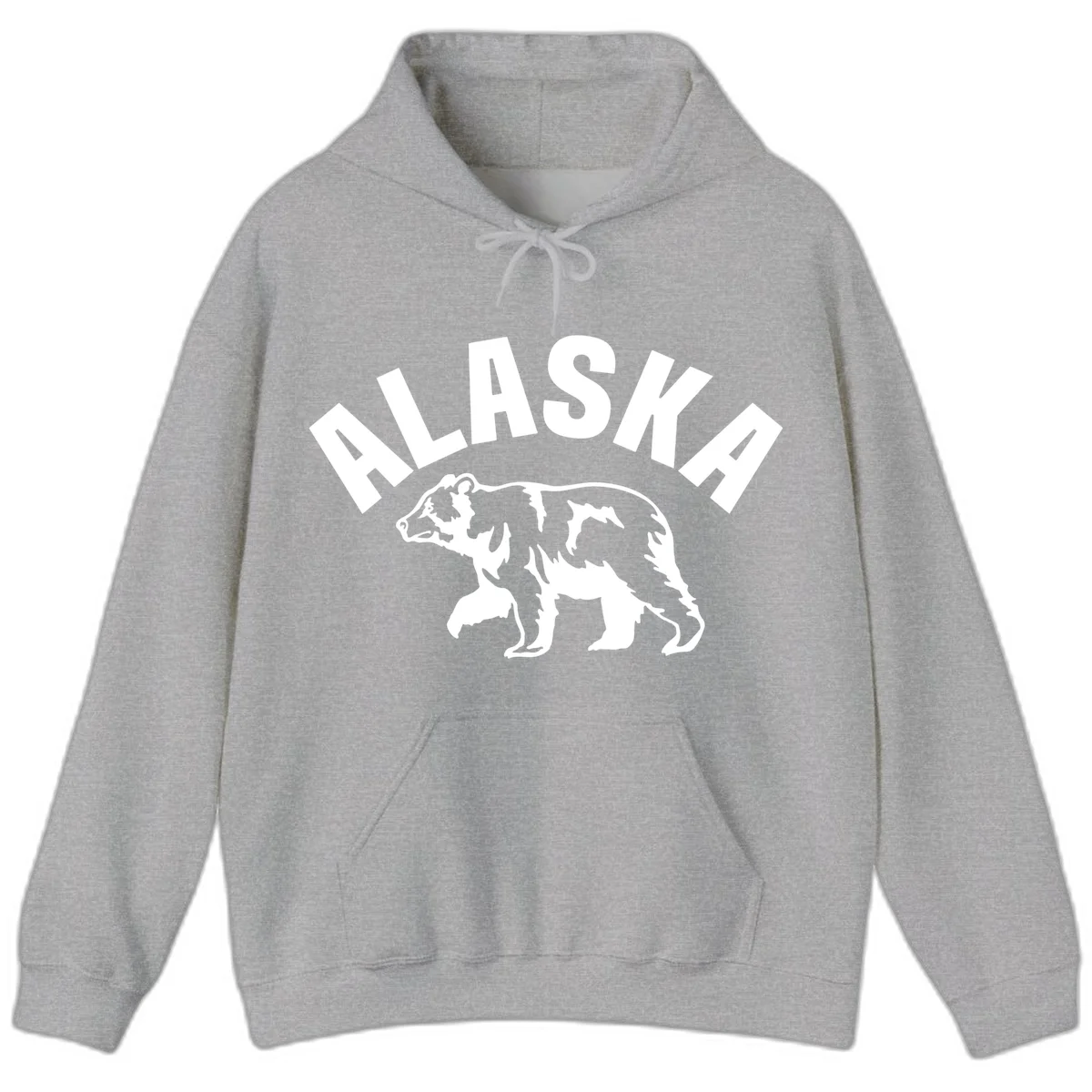 Alaska Bear Wildlife Cruise Hoodie in Sport Grey