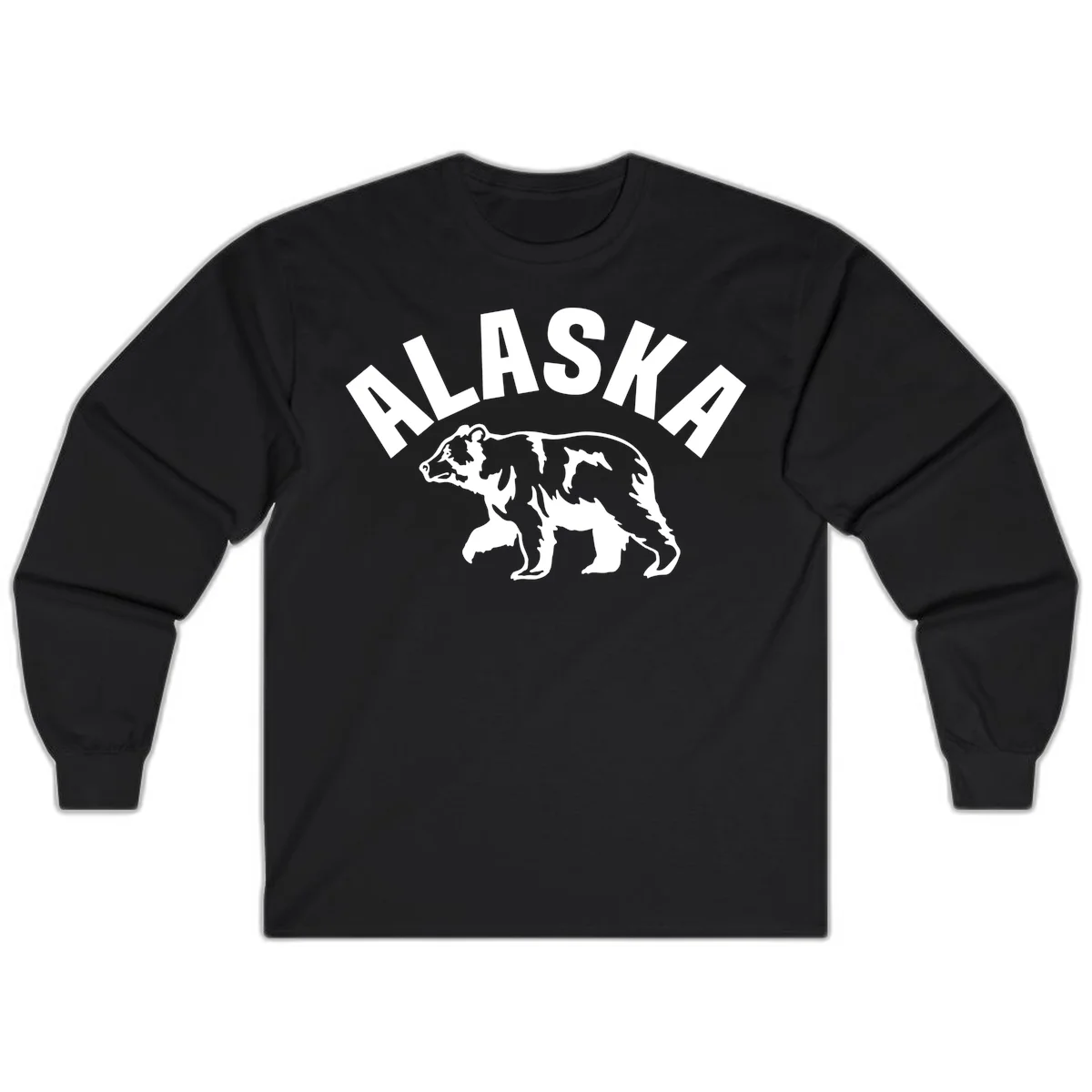 Alaska Bear Wildlife Cruise Long Sleeve in Black