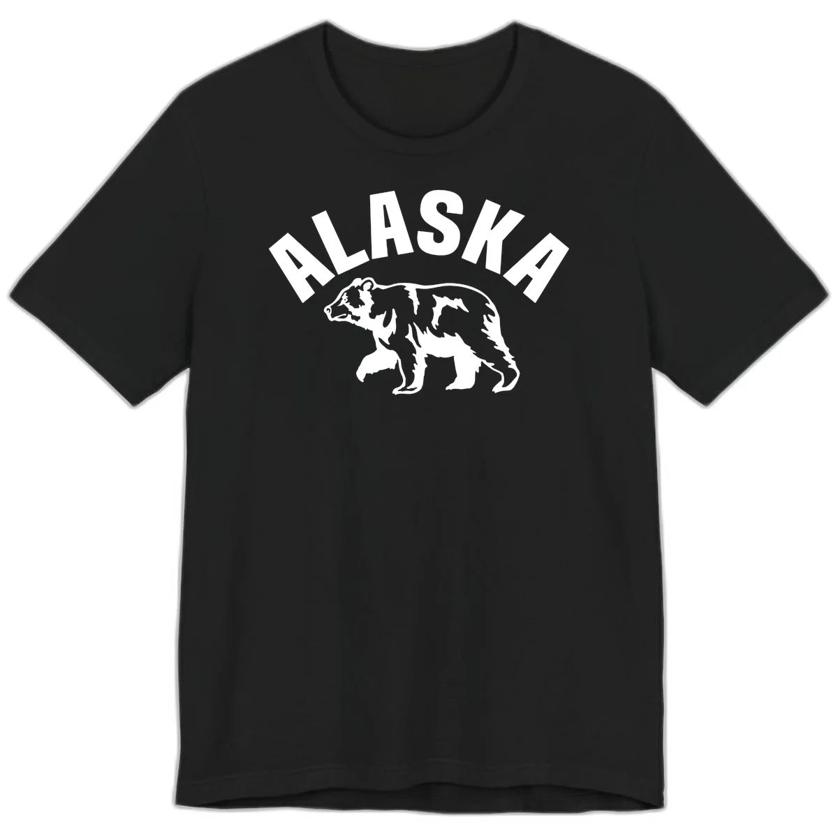 Alaska Bear Wildlife Cruise Premium Tee in Black