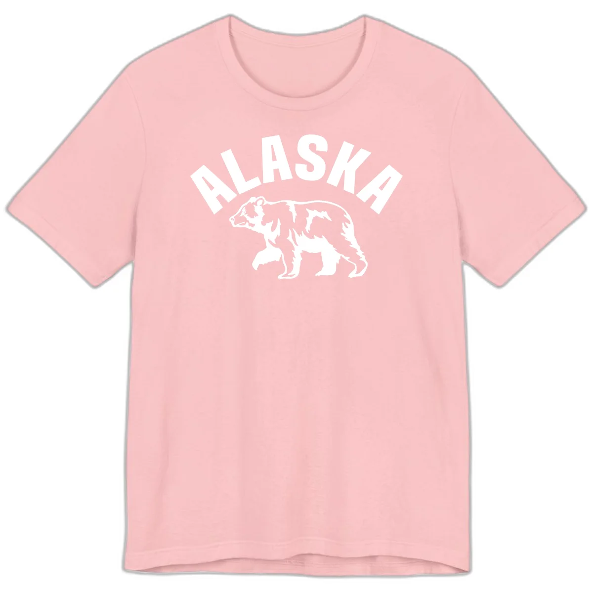 Alaska Bear Wildlife Cruise Premium Tee in Pink
