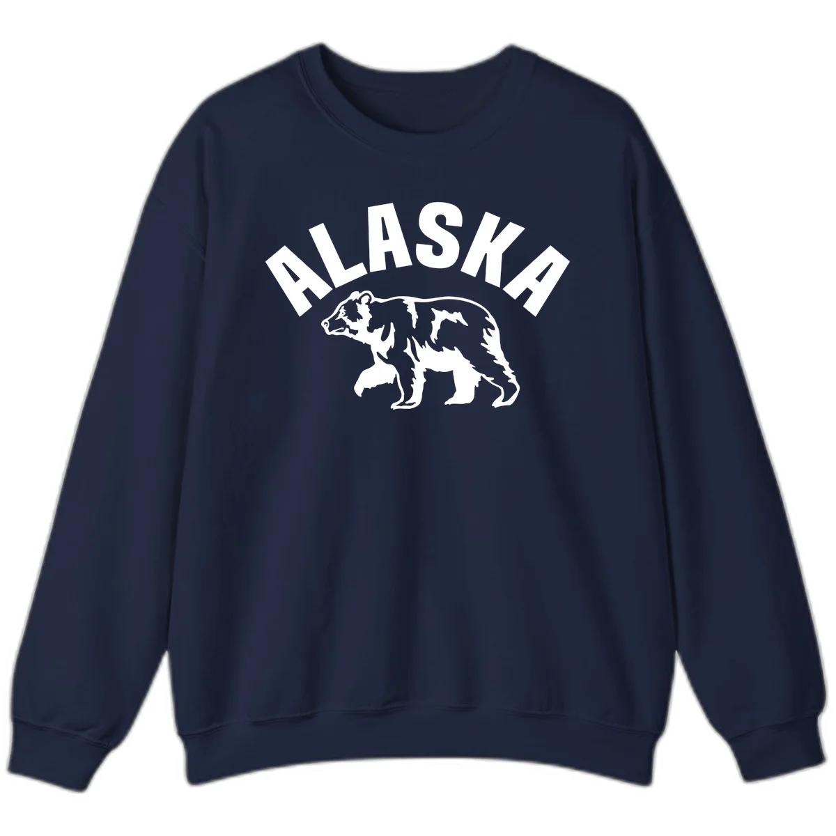 Alaska Bear Wildlife Cruise Sweatshirt in Navy