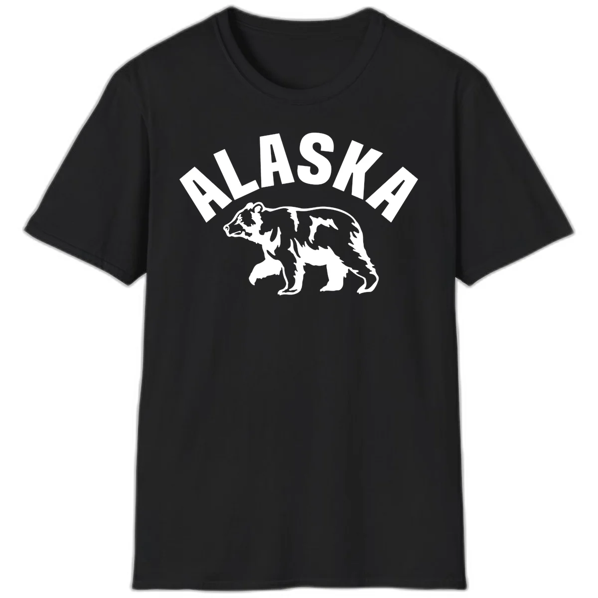 Alaska Bear Wildlife Cruise T-Shirt in Black