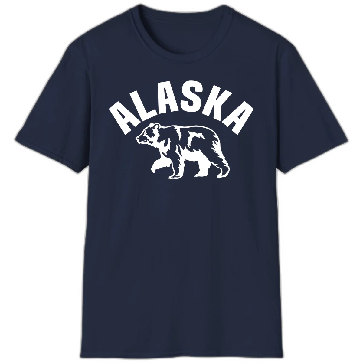 Alaska Bear Wildlife Cruise T-Shirt in Navy