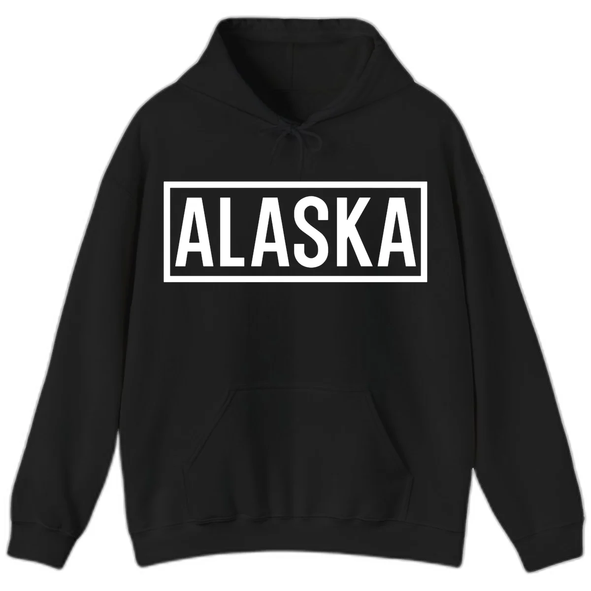Alaska Bold Statement Hoodie in Black