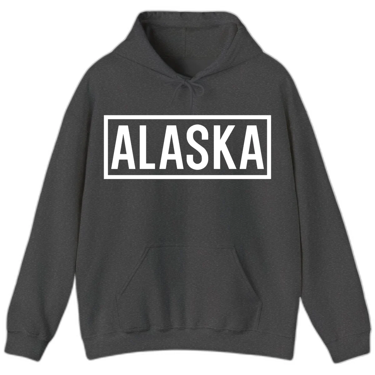 Alaska Bold Statement Hoodie in Dark Heather