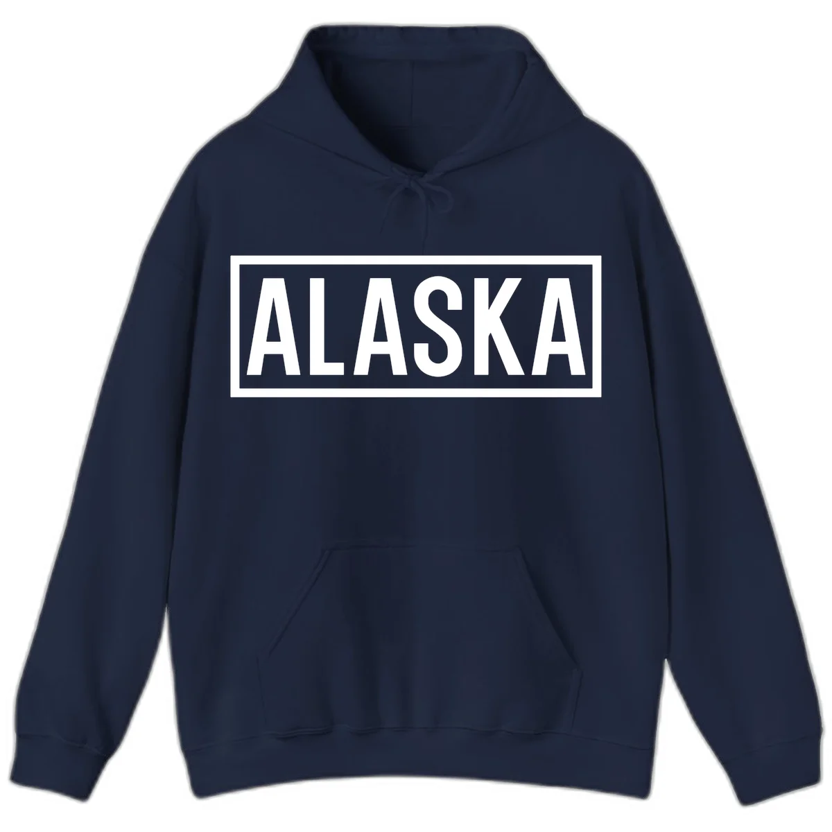 Alaska Bold Statement Hoodie in Navy