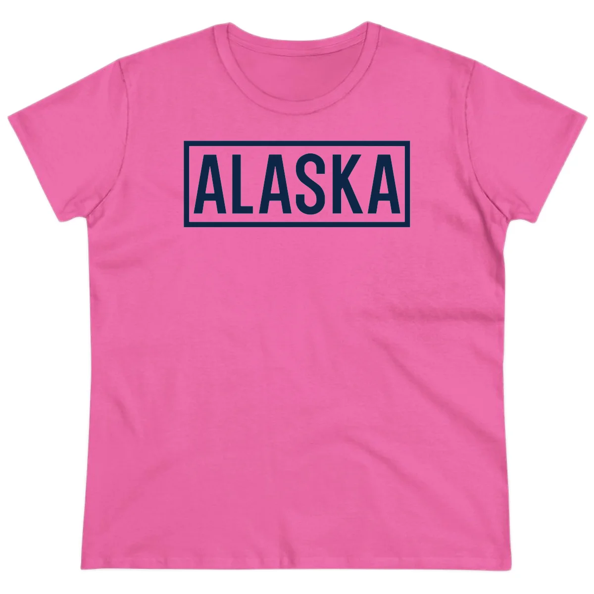 Alaska Bold Statement Ladies Tee in Azalea