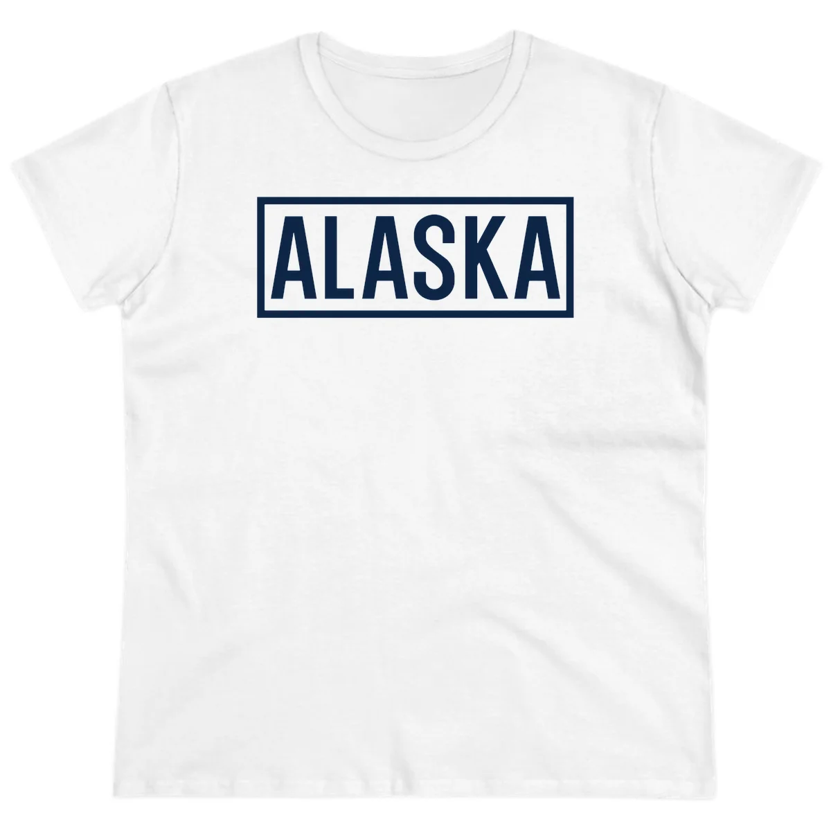 Alaska Bold Statement Ladies Tee in White
