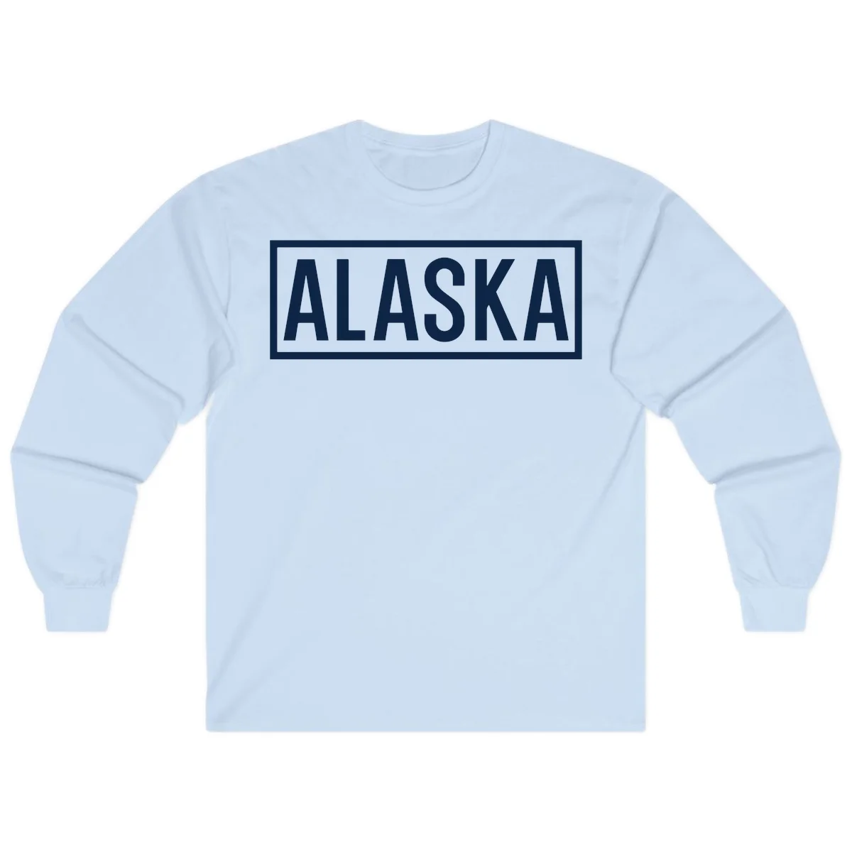 Alaska Bold Statement Long Sleeve in Light Blue