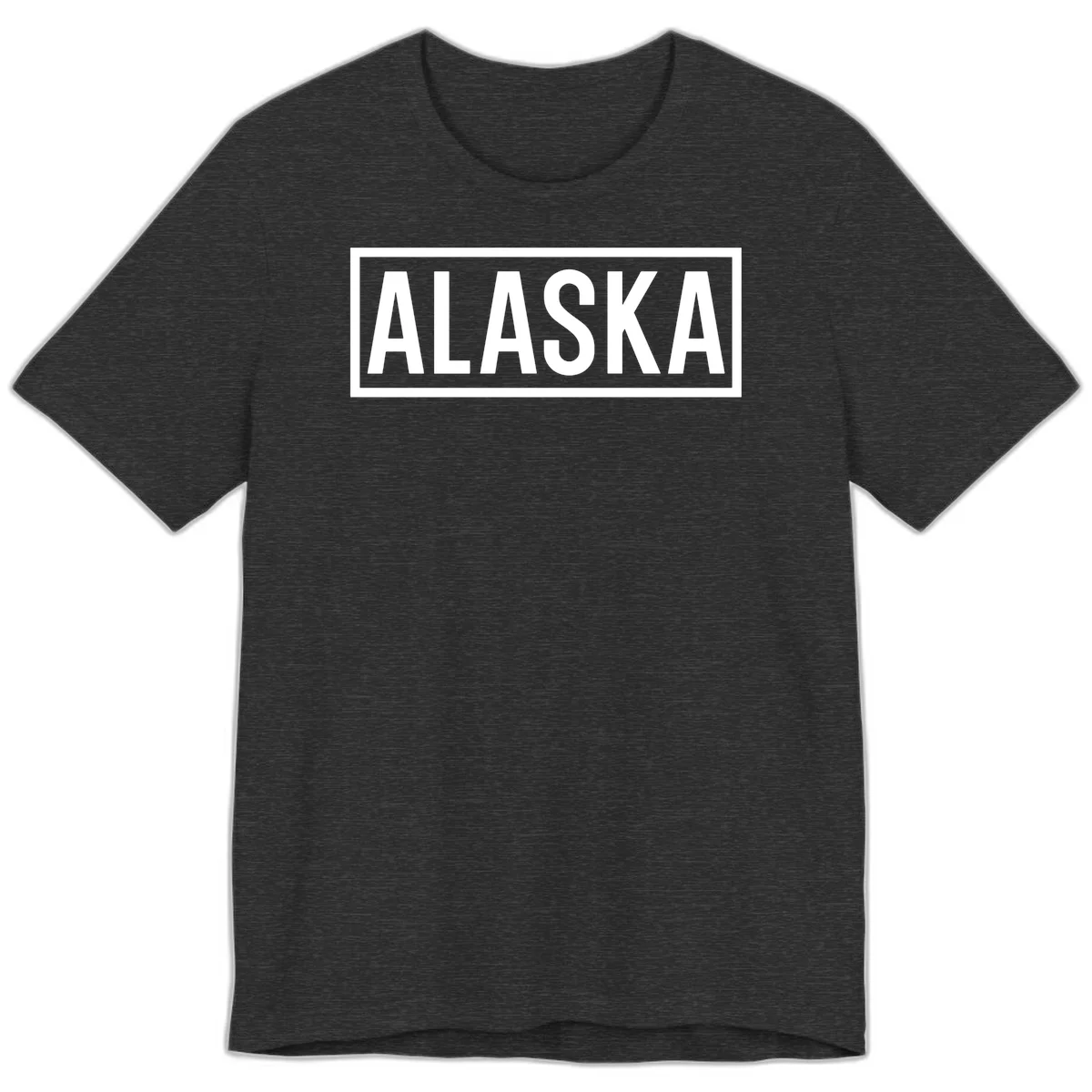 Alaska Bold Statement Premium Tee in Dark Grey Heather