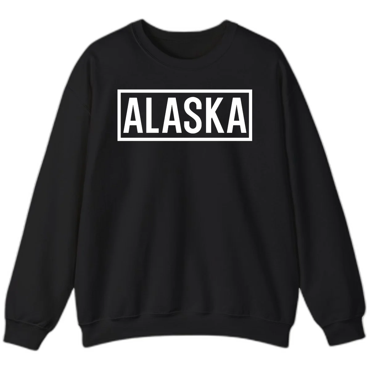 Alaska Bold Statement Sweatshirt in Black